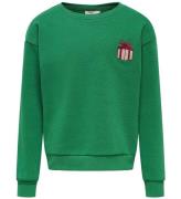 Kids Only Sweatshirt - KogYda - Xmas Life - Green Jacka/present