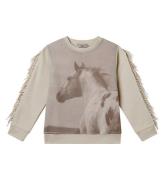 Stella McCartney Kids Sweatshirt - Creme m. HÃ¤st