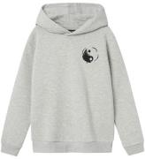 LMTD Hoodie - NlmSalance - Light Grey Melange