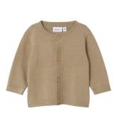 Name It Cardigan - Stickad - NbmRasomme - Weathered Teak