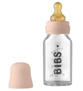 BIBS Nappflaska - Glas - Slow Flow - 110 ml - Naturgummi - Blus