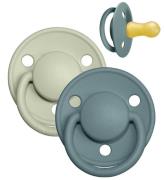 BIBS De Lux Nappar - Stl. 2 - 2-pack - Rund - Island Sea/Sage