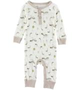 Katvig Onesie - Ull - Off White m. Myror