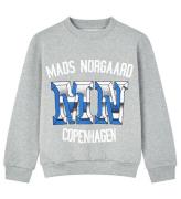 Mads Nørgaard Sweatshirt - Ekolod - Light Grey Melange