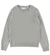 GANT Tröja - Stickad - Ull - Shield - Warm Grey