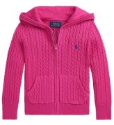 Polo Ralph Lauren Cardigan - Kabel Stickad - Rosa