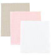 Pippi Muslinfiltar - 3-pack - 65x65 cm - Beslöjad Rose