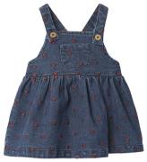 Lil' Atelier Kjol - NbfLiva - Dark Blue Denim/Heart Brodera