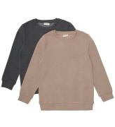 Minymo Sweatshirt - 2-pack - Fossil