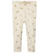 Lil' Atelier Leggings - Rib - NbnLavo - Turtledove/Rabbit