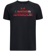 Under Armour T-shirt - Tech Dela ordmärke - Svart