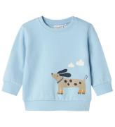 Name It Sweatshirt - NbmVonne - Cerulean/Dog pÃ¥ hjul