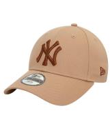 New Era Keps - 9Fyrtio - New York Yankees - Metalic - Beige