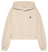 Calvin Klein Hoodie - Handstil Logo - Turtelduva