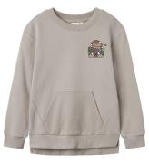 Name It Sweatshirt - NkmTofigo - Ash m. Tryck