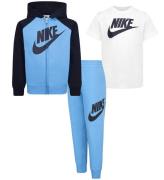 Nike Sweatset m. T-shirt - Ã?stersjÃ¶n Blue/Svart