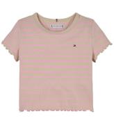 Tommy Hilfiger T-shirt - Rib - Classic+ Beige Rosa Sugar Stripe