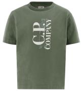 C.P. Company T-shirt - MilitÃ¤rgrÃ¶n m. Vit/DammgrÃ¶n