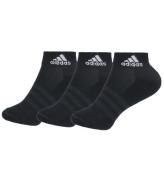 adidas Performance Ankelstrumpor - 3-pack - Svart m. Vit