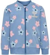 Hummel Cardigan - hmlRinna - Bleknade Denim m. Blommor