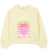 Billieblush Sweatshirt - Gul m. Paljetter