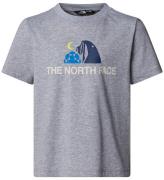 The North Face T-shirt - Barngrafik - Gråmelerad m. Tryck