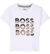 BOSS T-shirt - Vit m. Tryck