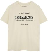 Zadig & Voltaire T-shirt - Offwhite m. Tryck