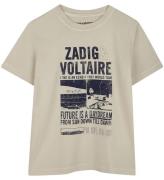 Zadig & Voltaire T-shirt - Beige m. Tryck