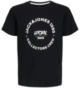 Jack & Jones T-shirt - JjSimon - Black/BIG