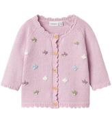 Name It Cardigan - Stickad - NbfBilili - Winsome Orchid