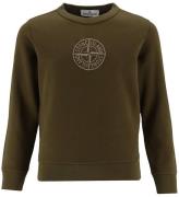 Stone Island Sweatshirt - MilitÃ¤rgrÃ¶n m. Logo