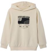 Name It Hoodie - NkmVugo - Summer Sand m. Tryck