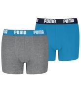 Puma Boxershorts - 2-pack - BlÃ¥/grÃ¥