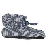 Melton Innerskor - Striped - Dark Denim