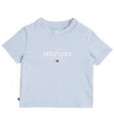 Tommy Hilfiger T-shirt - Monotyp 1985 Logo - Breezy Blue