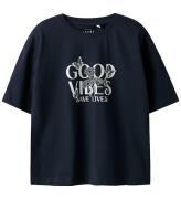 Name It T-shirt - NkfVeen - MarinblÃ¥ Blazer/Good Vibes