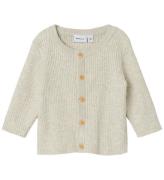 Name It Cardigan - Stickad - Rib - NbnObi - Peyote Melange