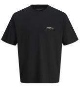 Jack & Jones T-shirt - JorIslington - Svart m. Tryck