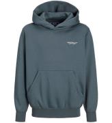 Jack & Jones Hoodie - JorIslington - Stormigt vÃ¤der m. Tryck