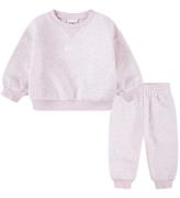 Nike Sweatset - Sweatshirt/Sweatpants - Rosa Skum Heather