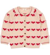 Copenhagen Colors Cardigan - Stickad - Heart - Berry Komb