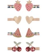 Mimi & Lula Hårklämma - 8-pack - 3 cm - Fruit Florence