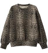 Sofie Schnoor Sweatshirt - Elisy - Light Brown Leopard m. Svart