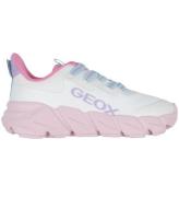 Geox Skor - J Flexypers Fast - Vit/Rosa