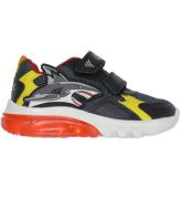 Geox Blinkande Skor - J Cyberdron - Dk Grey/Yellow