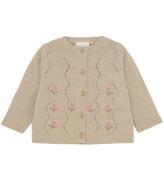 Minymo Cardigan Sticka - Beige Mererad