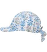 Huttelihut Keps - Soft Chambray m. Blommor