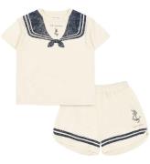 Konges Sløjd Shortsset - Shorts/T-shirt - Famo - Antique White