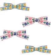 Konges Sløjd Hårspännen - 4-pack - Mini Bow - White/Rose